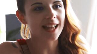 Thick Red Head Teen Filled With Two Huge Dicks In A Hardcore Threesome
