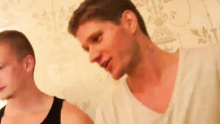 Five Jock Studs Share Their Hole In A Group Orgasm