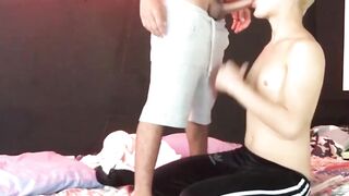 Blonde Babe Rides Raw Dick in Hardcore Anal Threesome