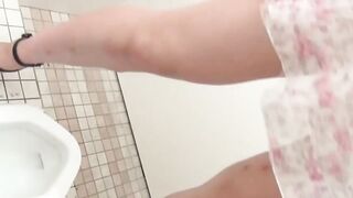 Public Peeping - barely legal J-Pop Star's Intimate Moment Captured In Public Toilet
