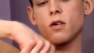 Skinny Twunk's Ass Play & Wanked Off - HOT ASS PLAY WITH AARON MICHAEL