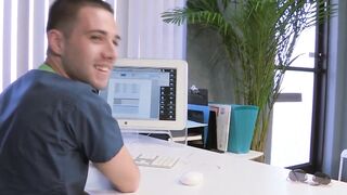 Dylan-Knight's Leg Up - Rough Anal Sex With Huge Load On Face From Chris Binse
