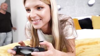 Teen Brat Slut Next Door Gets Hardcore Anal Banged By Step-Dad's Friend
