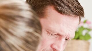Euro Babe Rebecca Volpiatti Riding Step-Dads Big Dick - POV Blowjob & Creampie