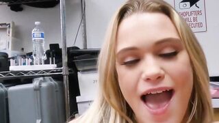Blondes Get Punishment Too #3 (Chloe Rose) - Shoplifter Fingering & Spankings