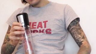 Alternative Guy's Intense Solo Stroker Session