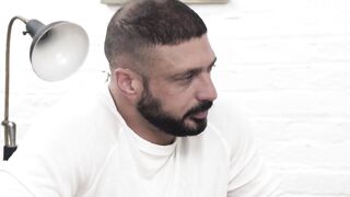 Beard-Stroking Teen Fucked Hard From Behind By Older Man
