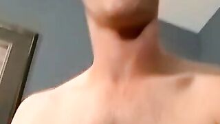 White Dude Shaving His Balls For Buddy's Oral Pleasure
