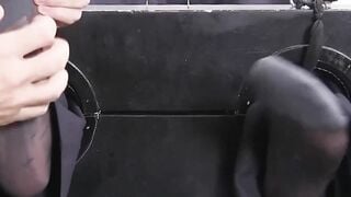 Mature Domination: Foot Bondage with Older Woman & barely legal Stud