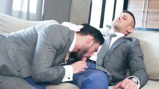 KINKY SUIT UP! Anal Fucked Hard By Dominatrix And Huge Load On Face For Kavin Grey