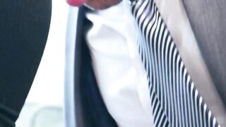 KINKY SUIT UP! Anal Fucked Hard By Dominatrix And Huge Load On Face For Kavin Grey