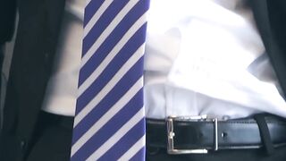 Classy Suited Stud Masturbaes & Tease His Hard Dick For You