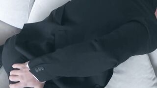 Classy Suited Stud Masturbaes & Tease His Hard Dick For You