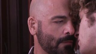 Bald Daddy Submitting To Best Friend In Intense Anal Sex