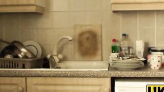 UK Sub Sluts #1067 - Dominated British Babe Eats Daddy's Load