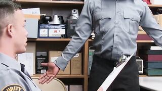 Erotic Roleplay - Black Dominatrix Uses Her Thick Rod to Discipline Security Guard