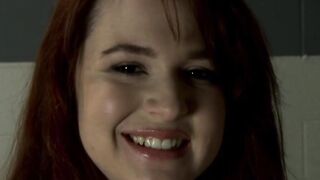 Hair-Raising Orgasm - Gothic Redhead Bimbo Fucks Her Vibrator Machine