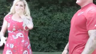 Threesome Fever! Mature Milf Sandra Shine shares her husband with barely legal blonde