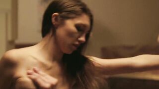 Brunette Babe Gives A Sensual Blowjob And Gets Facialed Hardcore