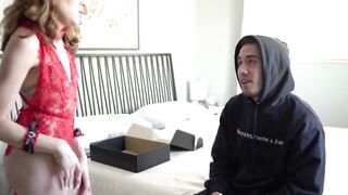 Viviane Desilova's Step-Son Gets A Surprise Blowjob And Creampie