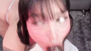 Sexy MILF Babe Gives A Hot Blowjob And Rides Her Dildo To Orgasm