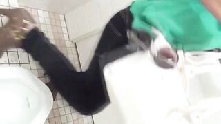 Public Peeping Tom's Delight - Asiana Girls Get Naughty In Public Toilet