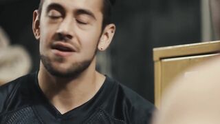 Locker Room Threesome - Hot Twinks Fucking Hardcore