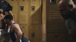 Locker Room Threesome - Hot Twinks Fucking Hardcore