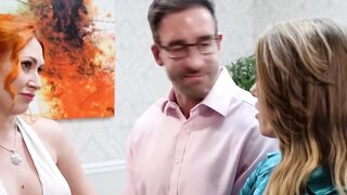 3some FFM Throat-fucking Blowjob with StepDad's GF & DILF - Michelle Moore