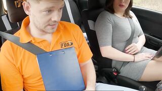 Thicker-Than-Average Curvy Girl Passes Driving Test With Her Instructor