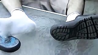 Foot Worship - Kitchen Cleaner Fetish with Dirty Feets