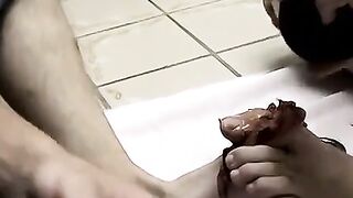 Foot Worship - Kitchen Cleaner Fetish with Dirty Feets