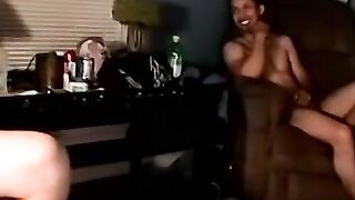 KINKY COCK SUCTION - BABE SWALLOWS HUGE LOADS FROM THREE GROOMING DICKS