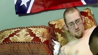 Black Bottom Stretched Wide Open By Big White Amateur Dick