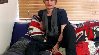 Blonde Emo Teen Jerks Off And Dumps A Load Of Hot Semen