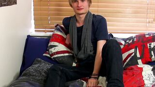 Blonde Emo Teen Jerks Off And Dumps A Load Of Hot Semen