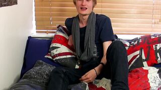 Blonde Emo Teen Jerks Off And Dumps A Load Of Hot Semen