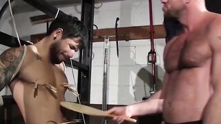Ink-Shaded Hunk Endures Nasty Bondage Session with BDSM Experienced Mistress