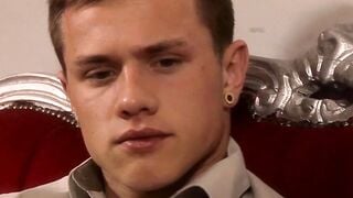 Fit Dude's Monster Dick Fucks barely legal Twink in Rough Anal Threesome