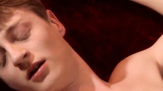 Fit Dude's Monster Dick Fucks barely legal Twink in Rough Anal Threesome