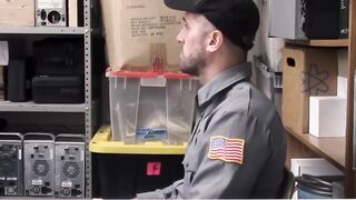 Black Boss Disciplines Security Officer With Rough Sex