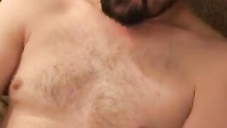 Mature Guy Jerks Off While Geeking Out - Old Man Jacks It With Glasses And Beard