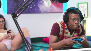 Anal-Lover Lena Cossxx - Ass Fucked By Her Boyfriend While He Plays Video Games