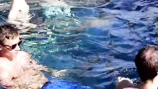 Throated #123456789- PoolSide Twinks Share Big Dick in Hot Orgy Scene