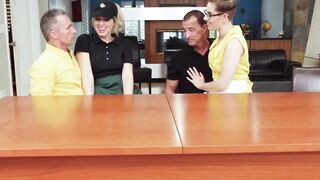 Teen Daughter's Best Friend Gets A Facial Load From Step-Brother In Law