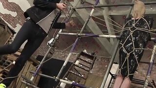 Bondage Blindfold Slave Gets Hand Job From Master With Big Load Of Hot Semen