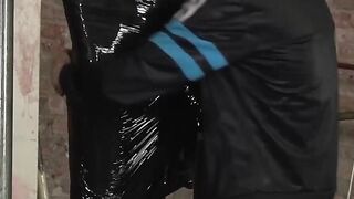 Bondage Blindfold Slave Gets Hand Job From Master With Big Load Of Hot Semen