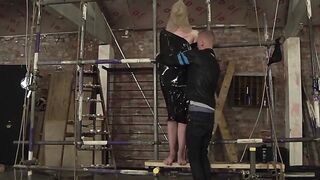 Bondage Blindfold Slave Gets Hand Job From Master With Big Load Of Hot Semen