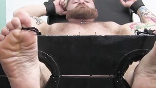 Muscle Jock Foot Frenzy - Kinky BDSM Action with Older Man's Feet