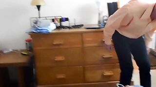 KINKY LANDLORD JEFF DRIZZLE FUCKS barely legal LEONARD BLUE FOR UNPAID RENT IN POV VIEW